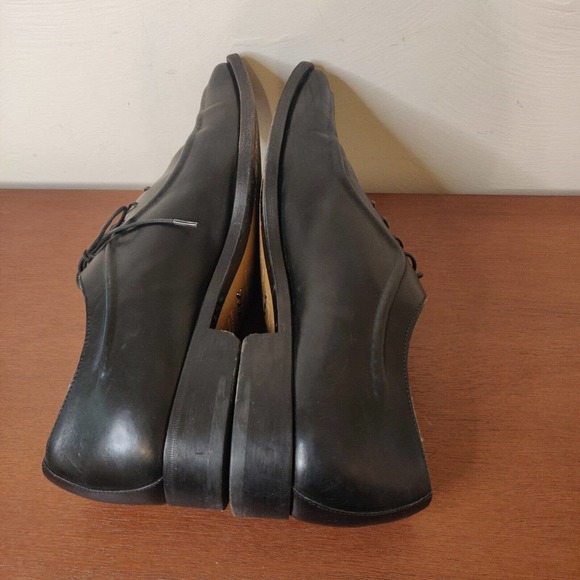 Ermenegildo Zegna Couture Men\'s Dress Shoes Black Leather Size 8.5 Italian. main image 7
